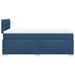Pat box spring cu saltea, albastru, 120x190 cm, material textil - WALTI WALTI