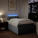 Pat box spring cu saltea, gri deschis, 120x190 cm, textil - WALTI WALTI