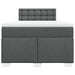 Pat box spring cu saltea, gri închis, 120x190 cm, textil - WALTI WALTI