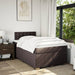 Pat box spring cu saltea, maro închis, 120x190 cm, textil - WALTI WALTI