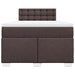 Pat box spring cu saltea, maro închis, 120x190 cm, textil - WALTI WALTI