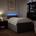 Pat box spring cu saltea, taupe, 120x190 cm material textil - WALTI WALTI