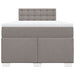 Pat box spring cu saltea, taupe, 120x190 cm material textil - WALTI WALTI
