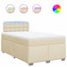 Pat continental cu saltea, crem, 120x190 cm, textil - WALTI WALTI