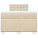 Pat continental cu saltea, crem, 120x190 cm, textil - WALTI WALTI