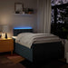Pat box spring cu saltea, albastru, 120x190 cm, material textil - WALTI WALTI