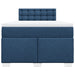 Pat box spring cu saltea, albastru, 120x190 cm, material textil - WALTI WALTI