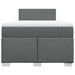 Pat box spring cu saltea, gri închis, 120x200 cm, textil - WALTI WALTI