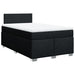 Pat box spring cu saltea, negru, 120x200 cm, textil - WALTI WALTI