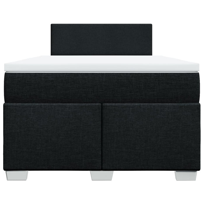 Pat box spring cu saltea, negru, 120x200 cm, textil - WALTI WALTI