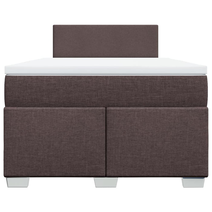 Pat box spring cu saltea, maro închis, 120x200 cm, textil - WALTI WALTI