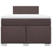 Pat box spring cu saltea, maro închis, 120x200 cm, textil - WALTI WALTI