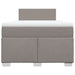Pat box spring cu saltea, gri taupe, 120x200 cm, textil - WALTI WALTI