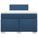 Pat box spring cu saltea, albastru, 120x200 cm, textil - WALTI WALTI