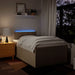 Pat box spring cu saltea, crem, 120x200 cm, textil - WALTI WALTI