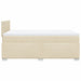 Pat box spring cu saltea, crem, 120x200 cm, textil - WALTI WALTI