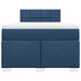 Pat box spring cu saltea, albastru, 120x200 cm, textil - WALTI WALTI