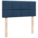 Pat box spring cu saltea, albastru, 120x200 cm, textil - WALTI WALTI