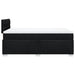Pat box spring cu saltea, negru, 120x200 cm, textil - WALTI WALTI