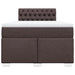 Pat box spring cu saltea, maro închis, 120x200 cm, textil - WALTI WALTI