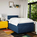 Pat box spring cu saltea, albastru, 120x200 cm, textil - WALTI WALTI