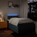 Pat box spring cu saltea, albastru, 120x200 cm, textil - WALTI WALTI
