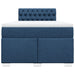 Pat box spring cu saltea, albastru, 120x200 cm, textil - WALTI WALTI