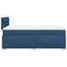 Pat box spring cu saltea, albastru, 120x200 cm, textil - WALTI WALTI