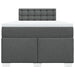 Pat box spring cu saltea, gri închis, 120x200 cm, textil - WALTI WALTI