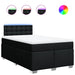 Pat box spring cu saltea, negru, 120x200 cm, textil - WALTI WALTI