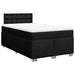 Pat box spring cu saltea, negru, 120x200 cm, textil - WALTI WALTI