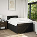 Pat box spring cu saltea, negru, 120x200 cm, textil - WALTI WALTI
