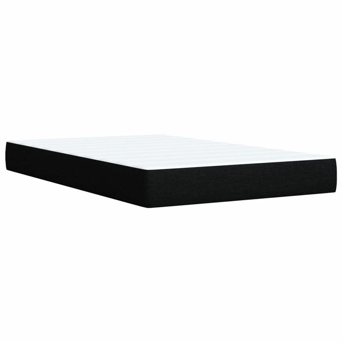 Pat box spring cu saltea, negru, 120x200 cm, textil - WALTI WALTI