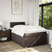 Pat box spring cu saltea, maro închis, 120x200 cm, textil - WALTI WALTI