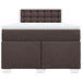 Pat box spring cu saltea, maro închis, 120x200 cm, textil - WALTI WALTI