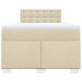 Pat box spring cu saltea, crem, 120x200 cm, textil - WALTI WALTI