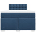 Pat box spring cu saltea, albastru, 120x200 cm, textil - WALTI WALTI