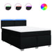 Pat box spring cu saltea, negru, 140x190 cm, textil - WALTI WALTI