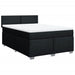 Pat box spring cu saltea, negru, 140x190 cm, textil - WALTI WALTI