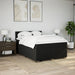 Pat box spring cu saltea, negru, 140x190 cm, textil - WALTI WALTI