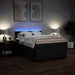 Pat box spring cu saltea, negru, 140x190 cm, textil - WALTI WALTI