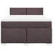 Pat box spring cu saltea, maro închis, 140x200 cm, textil - WALTI WALTI
