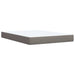 Pat box spring cu saltea, gri taupe, 140x200 cm, textil - WALTI WALTI
