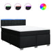 Pat box spring cu saltea, negru, 140x190 cm, textil - WALTI WALTI