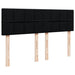 Pat box spring cu saltea, negru, 140x190 cm, textil - WALTI WALTI