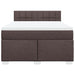 Pat box spring cu saltea, maro închis, 140x200 cm, textil - WALTI WALTI