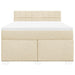 Pat box spring cu saltea, crem, 140x200 cm, textil - WALTI WALTI