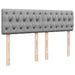 Pat box spring cu saltea, gri deschis, 140x190 cm, textil - WALTI WALTI
