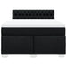 Pat box spring cu saltea, negru, 140x190 cm, textil - WALTI WALTI