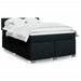 Pat box spring cu saltea, negru, 140x190 cm, textil - WALTI WALTI